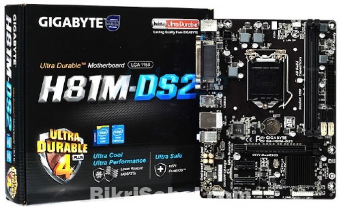 Gigabyte Genuine GA-H81M-DS2 Micro ATX Motherboard